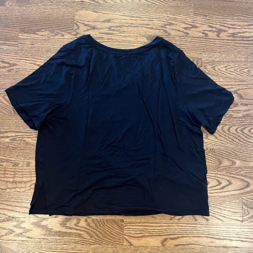 Lot of 2 Athleta Nighttime Bliss Sleep Tees - Size XL -  Black - Picture 3 of 7